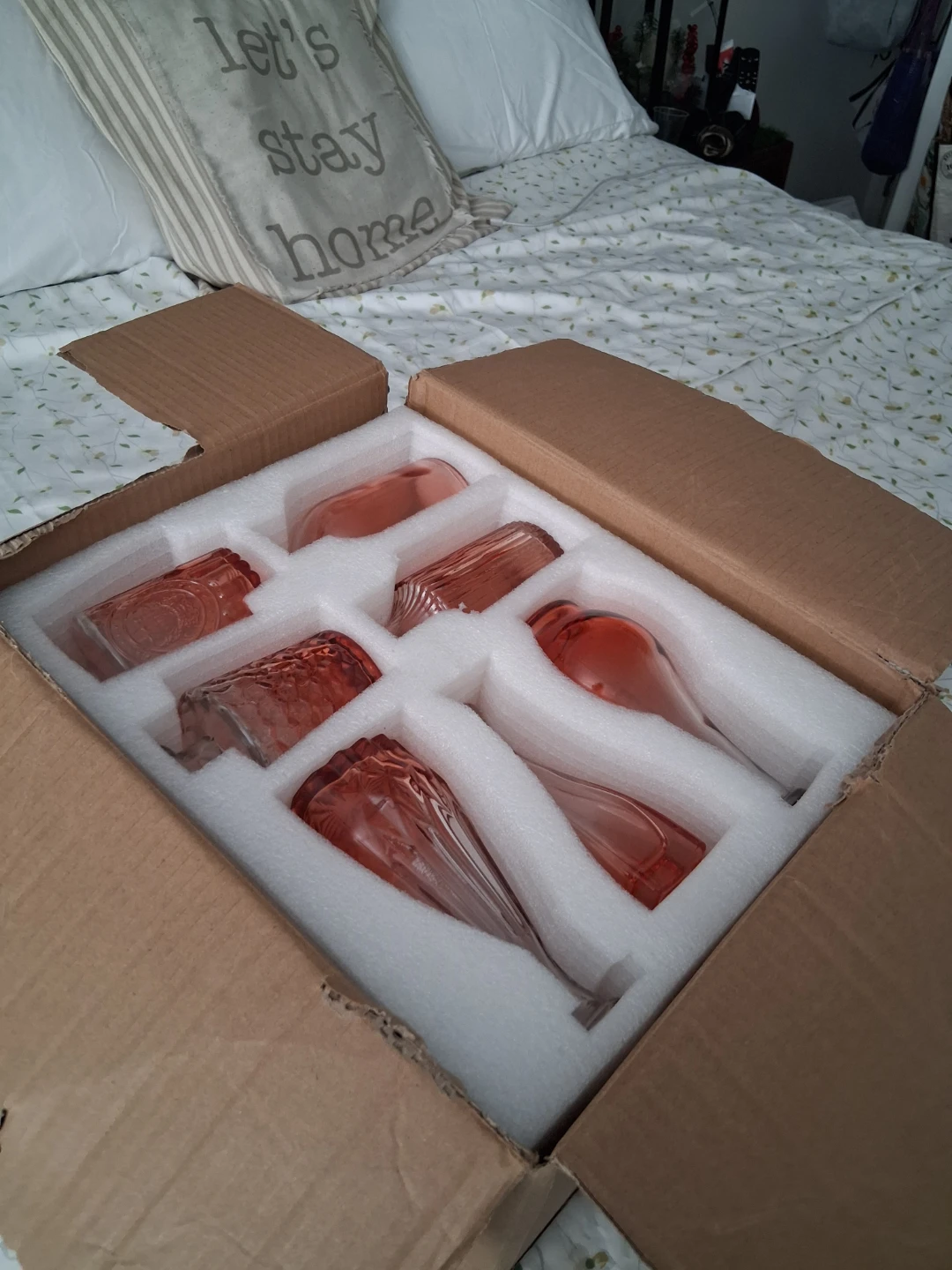 Set of 8 Decorative Glass Bud Vases Pink - photo 4