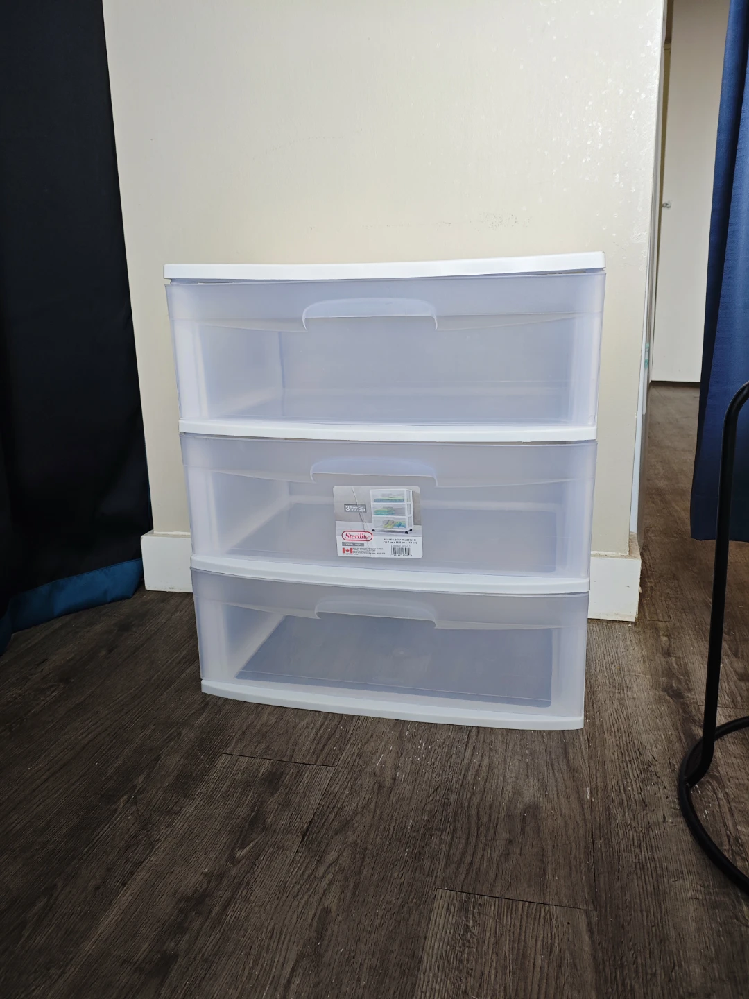 Sterilite 3 Drawer Rolling Storage Cart