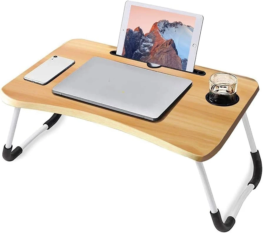 Foldable Laptop Lap Desk with Cup Holder