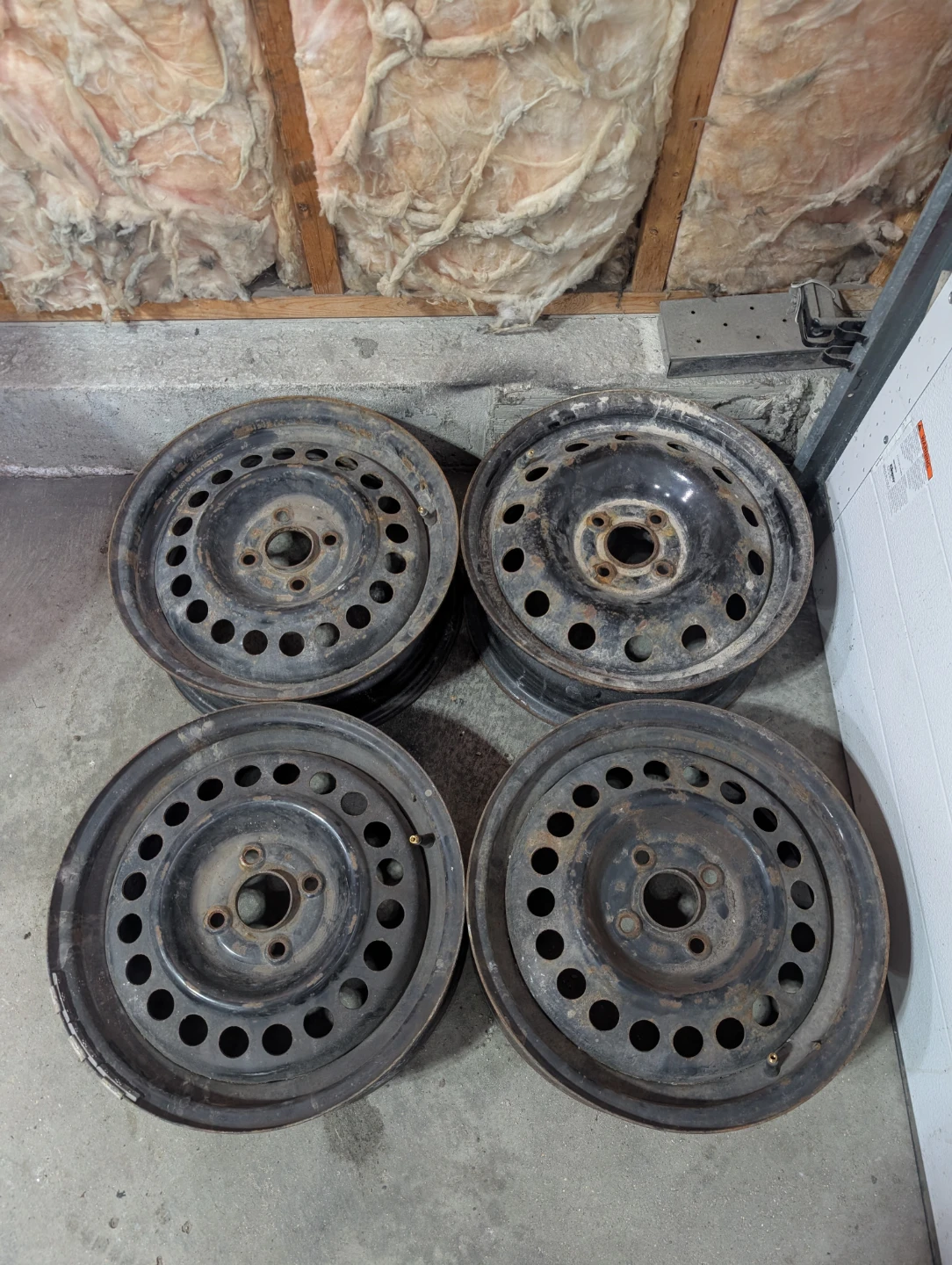 (4)-15 inch 4x100 Steel Rims
