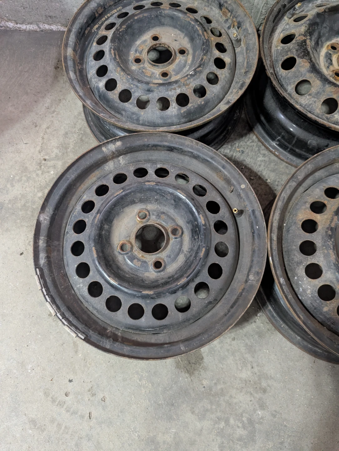 (4)-15 inch 4x100 Steel Rims - photo 3
