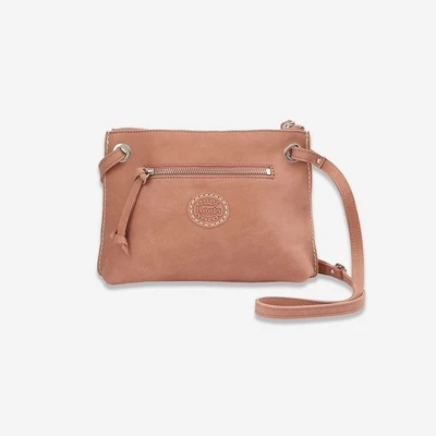 Roots dark pink Leather Crossbody Bag - photo 4