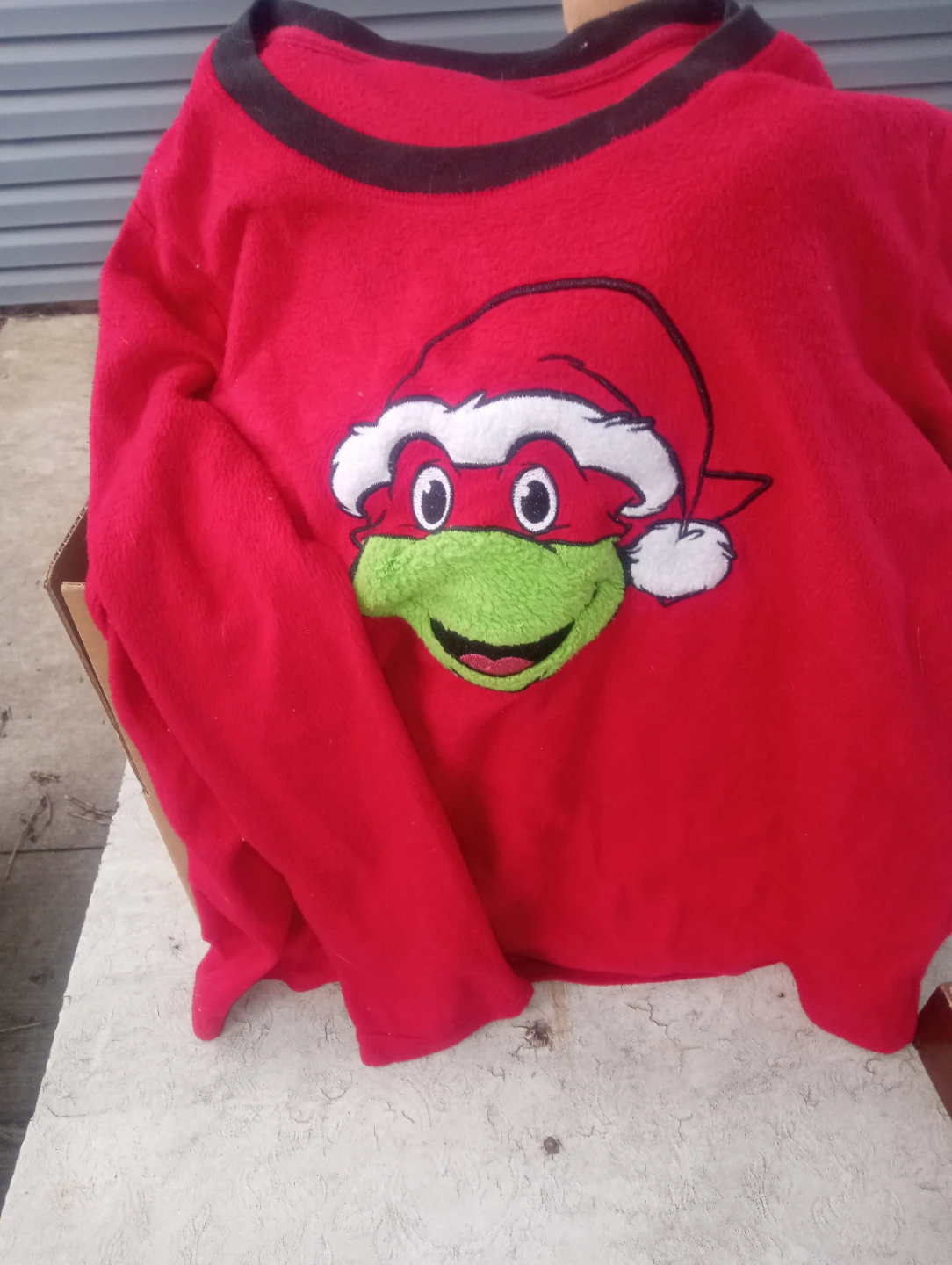 Nickelodeon TMNT Raphael Christmas Sweater Size M (8-10)