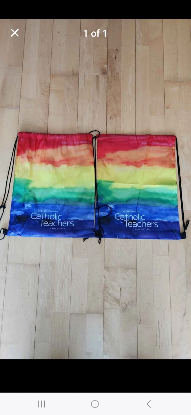 Rainbow Pride Drawstring Bags, Backpacks