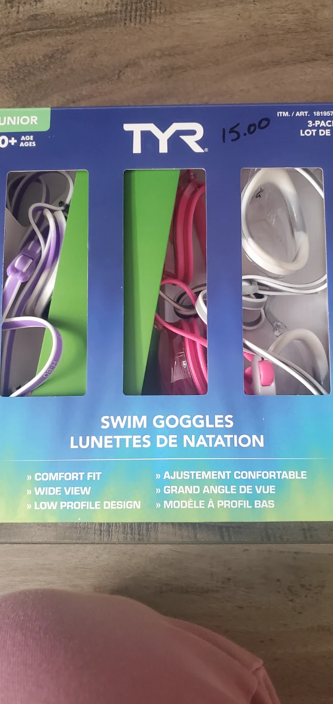 TYR Junior Swim Goggles 3-Pack