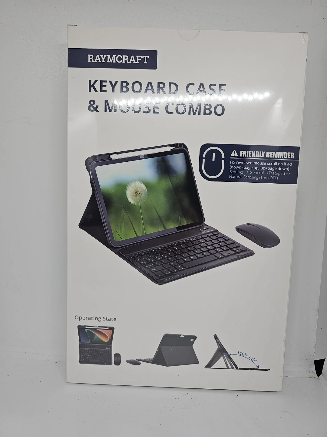 Raymcraft Keyboard Case & Mouse Combo for iPad