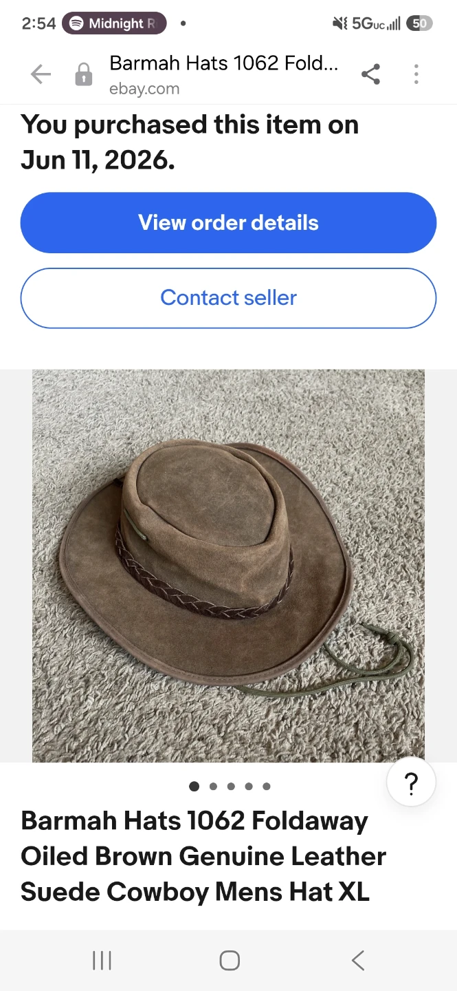 Barmah Hats 1062 Foldaway Oiled Waterproof Hat (XL)