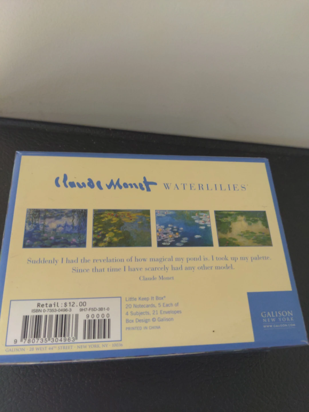 Claude Monet Waterlilies Notecard Set⚽ - photo 3