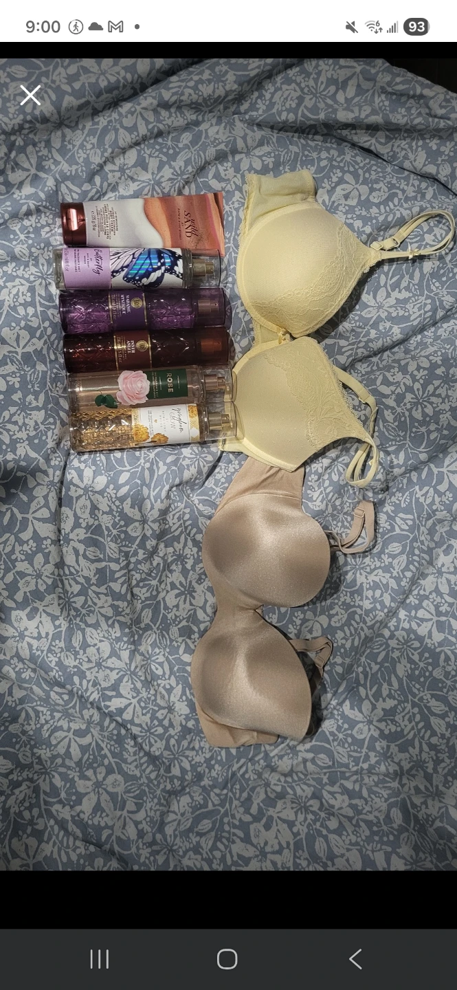 Bath & Body Works Lot - 3 Bras & Fragrance Mist
