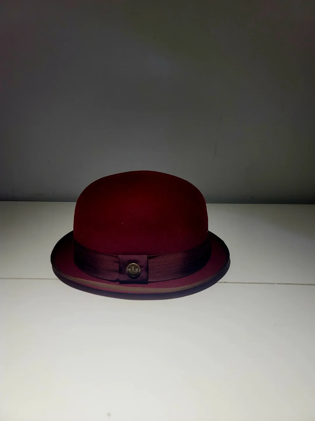 Goorin Bros. Burgundy Bowler Hat