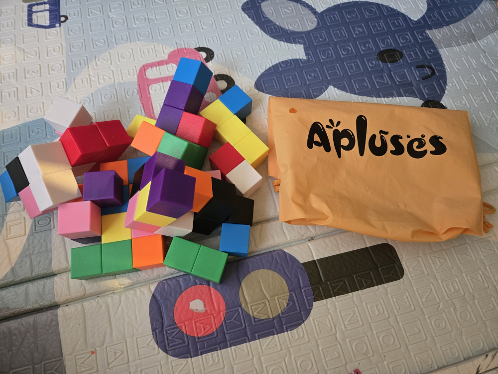 Aplusès Magnetic blocks with bag - photo 2