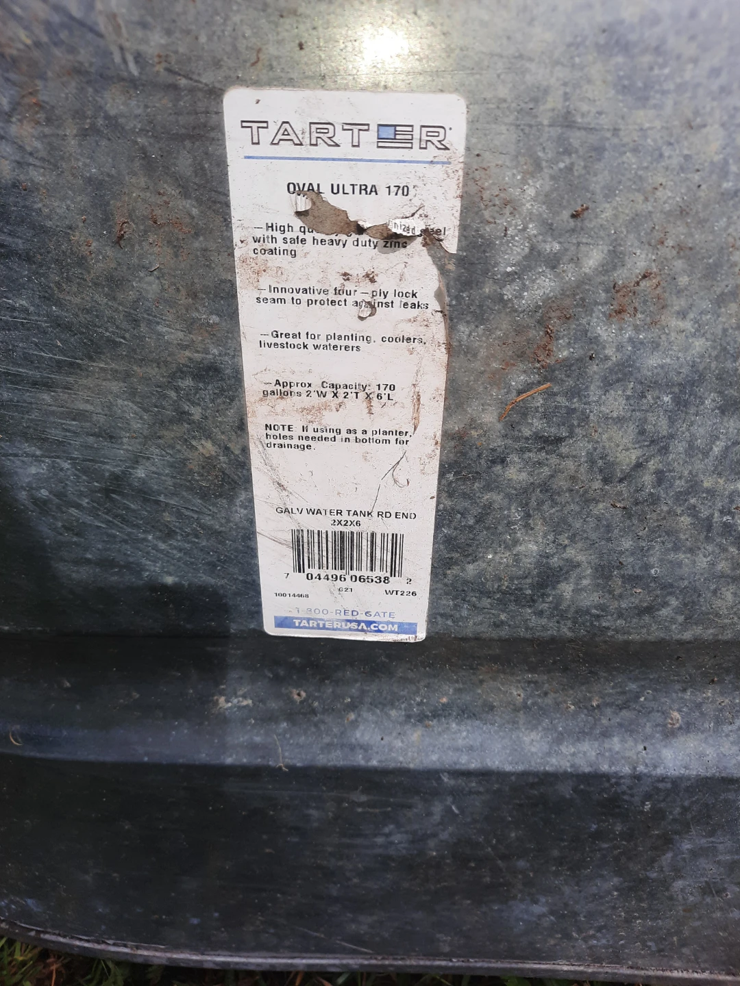 Tarter Farm and Ranch Galvanized Stock Tank - photo 5