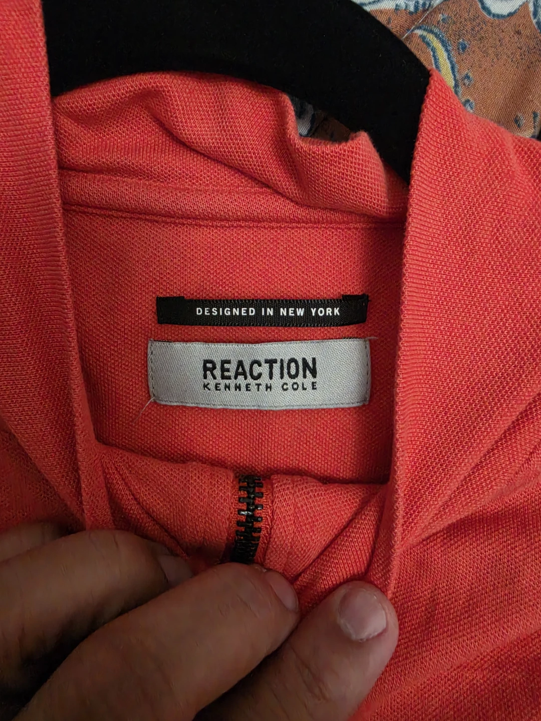 Kenneth Cole Reaction Zip Polo Shirt - Red - Size M - photo 2