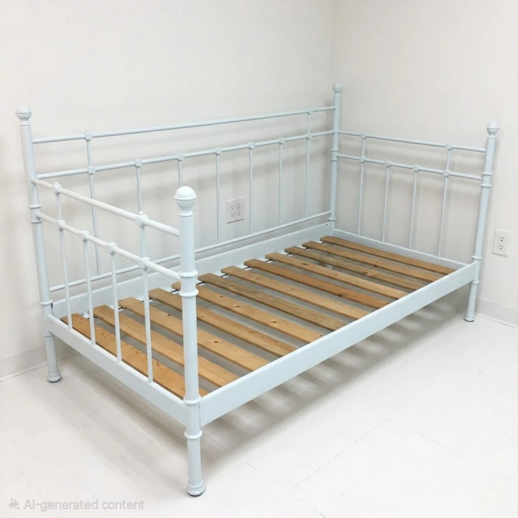 IKEA tromnes Light Blue Metal Daybed Frame with Slats - photo 2