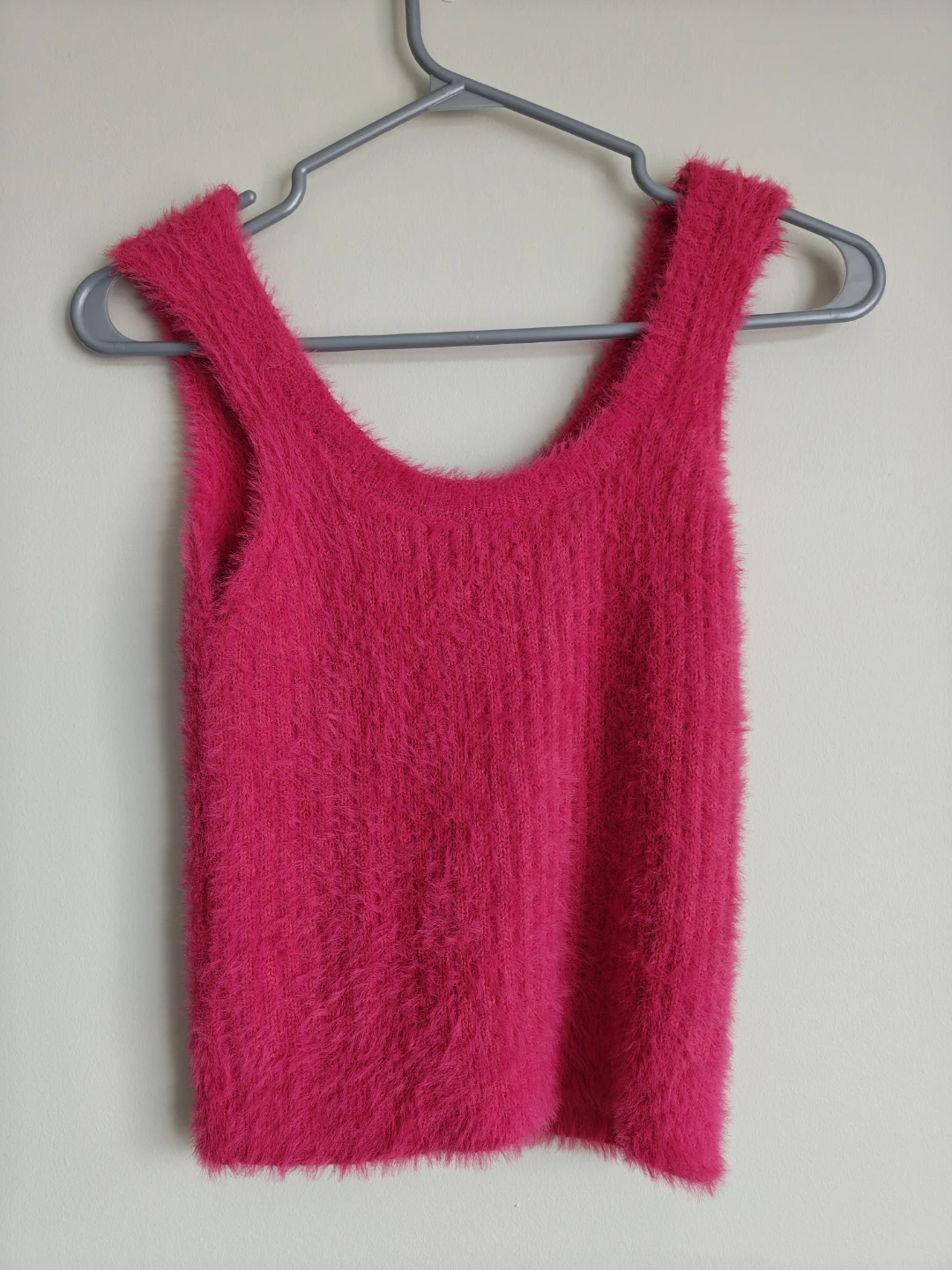 MNG Fuzzy Tank Top - Hot Pink - photo 5