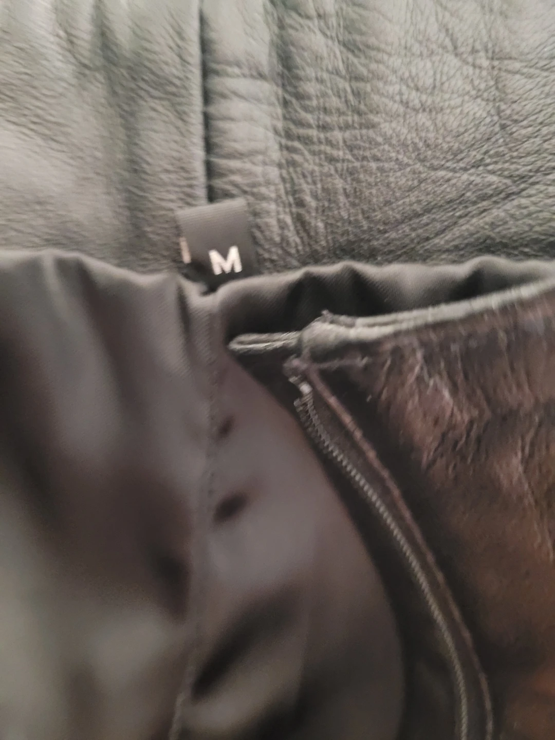 Black genuine Leather Pants - Size s-M - photo 4