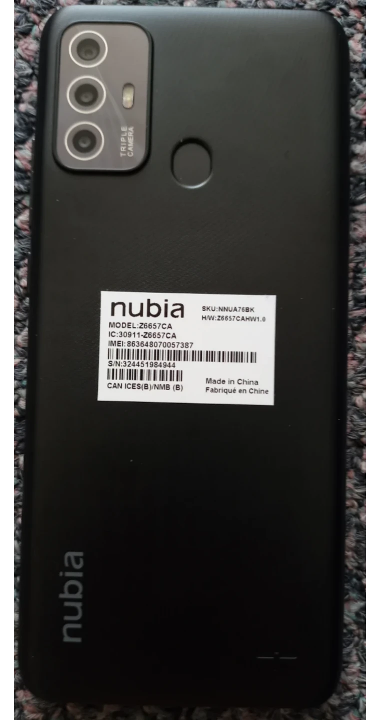 Nubia Z657CA Smartphone Cell - photo 3