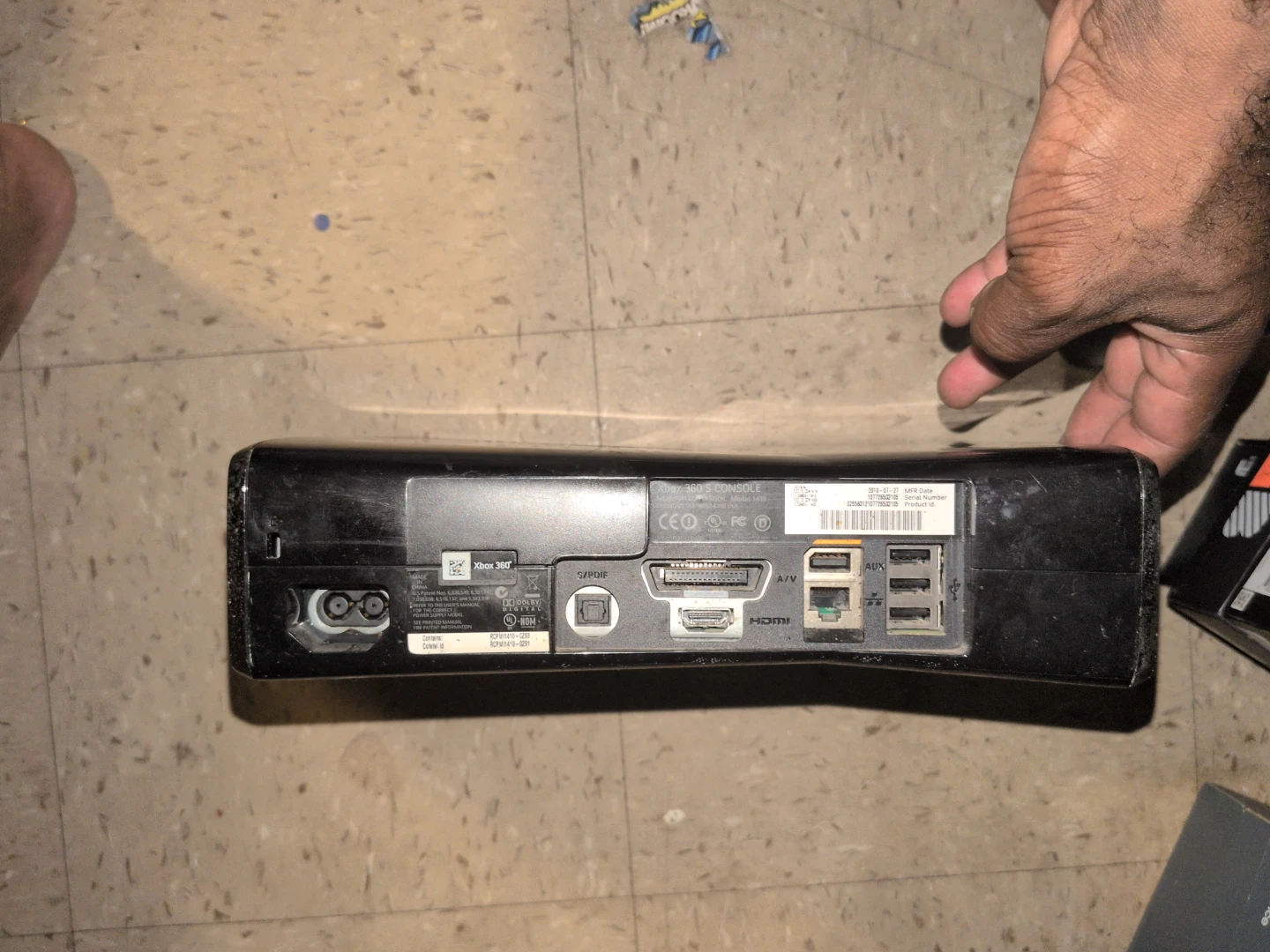 Xbox 360 black console - photo 5