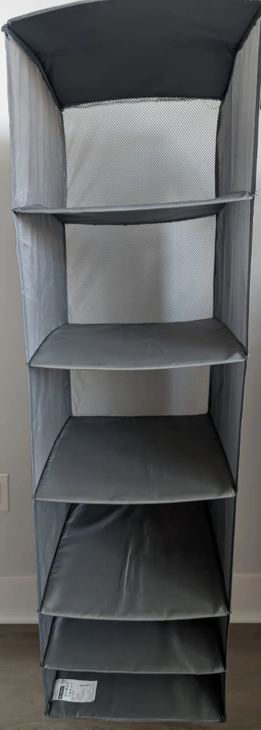 Two Grey 6-Shelf Hanging Closets - photo 2