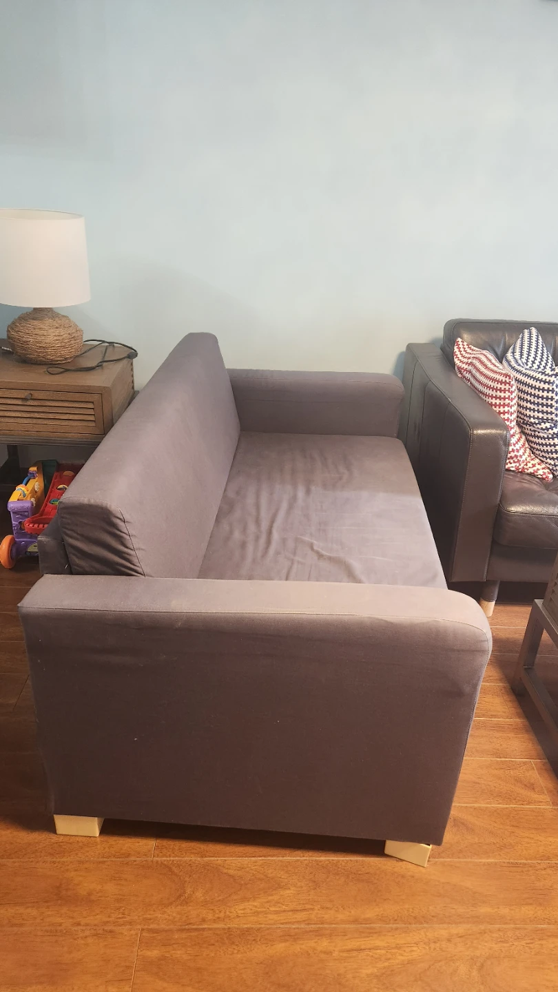 Grey Loveseat Sofa - photo 2
