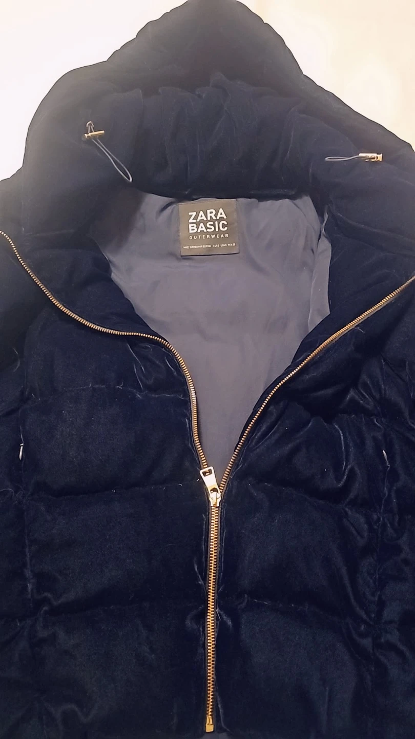 Zara Basic velvet Puffer Jacket - photo 4