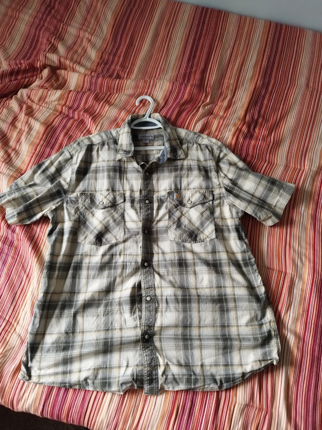 Carhartt Men's Plaid Short Sleeve Button-Up Shirt - photo 3