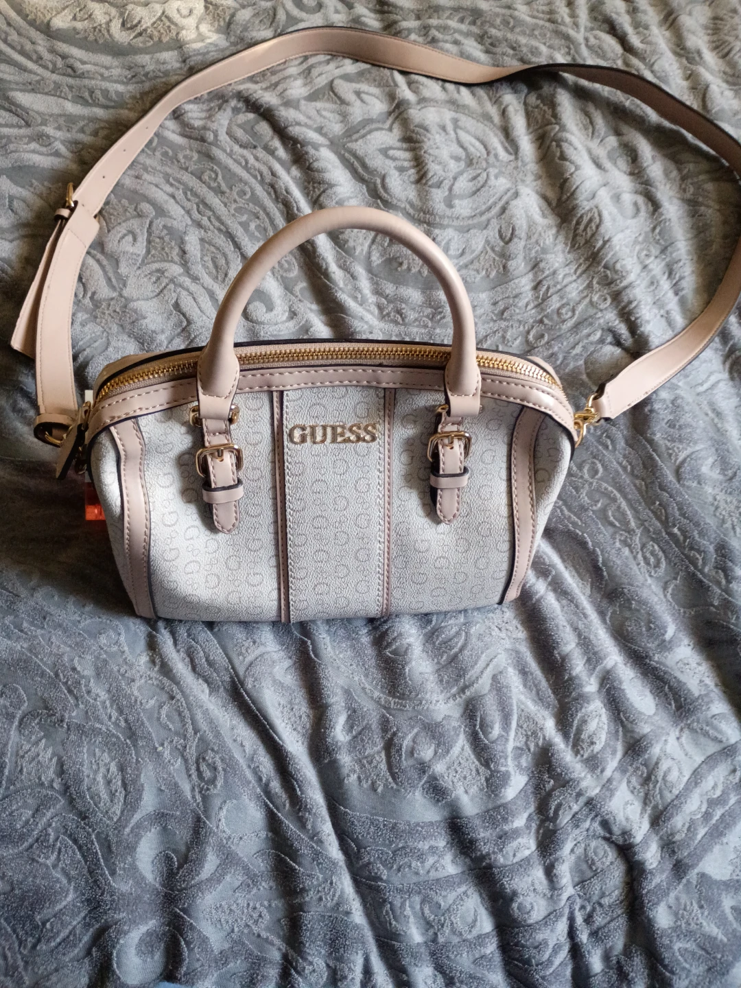 Guess Logo Print Mini Satchel Bag