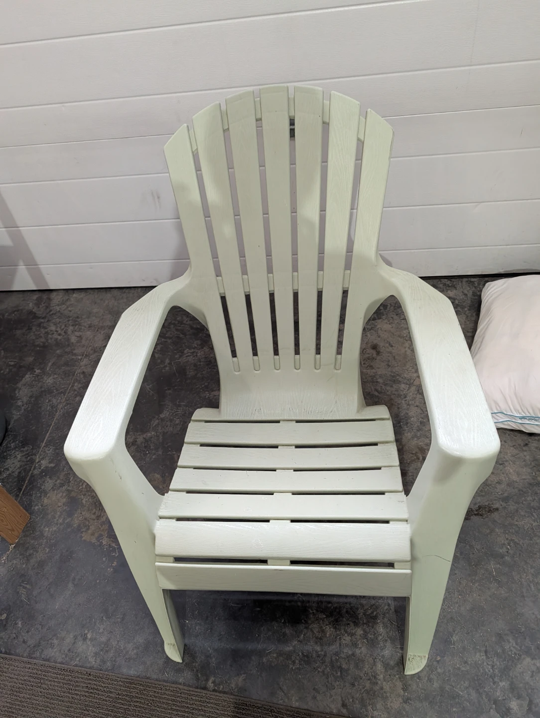 Plastic Adirondack chair