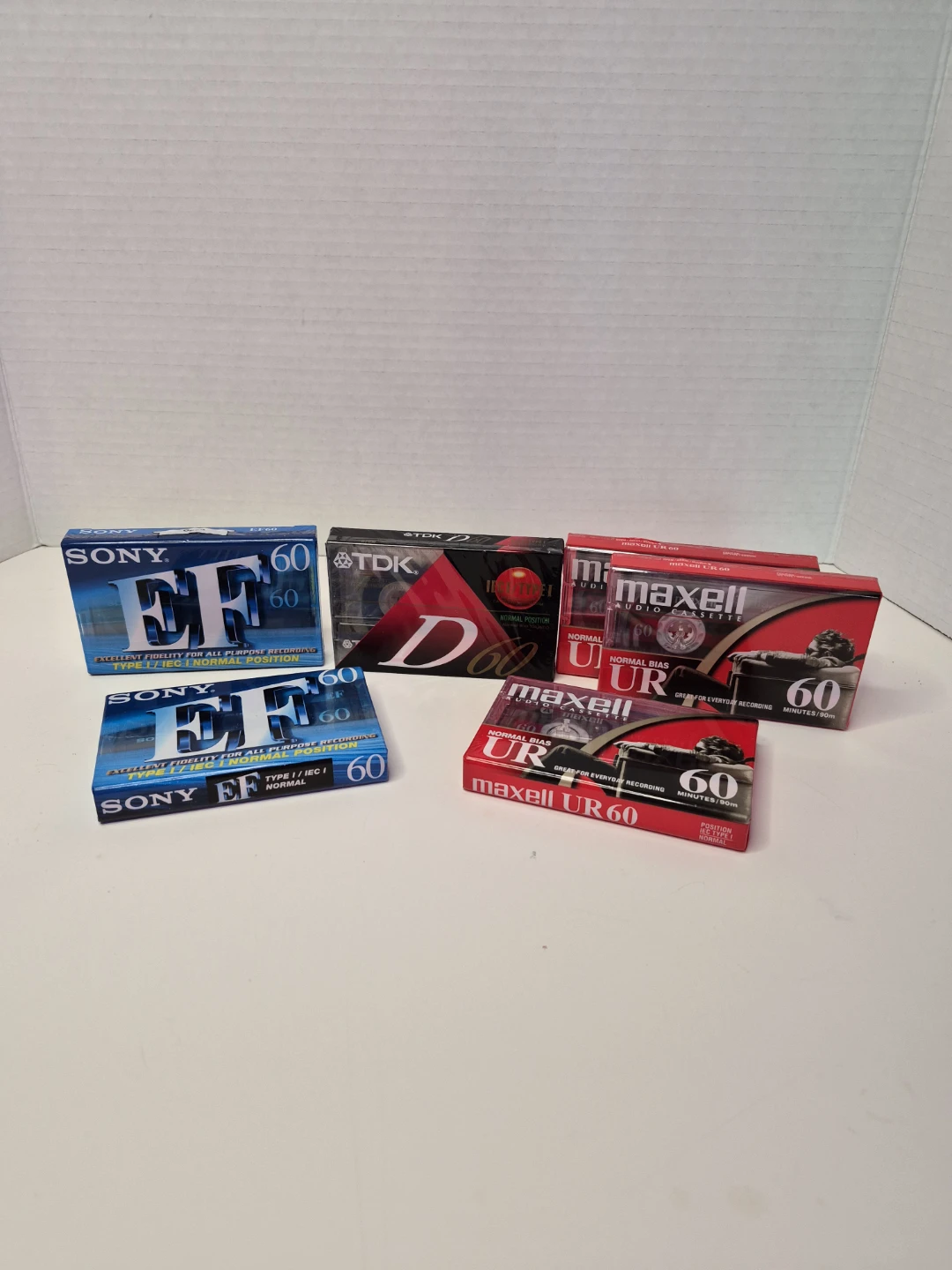 Sony, TDK, and Maxell Audio Cassette Tapes Bundle (60 Min)
