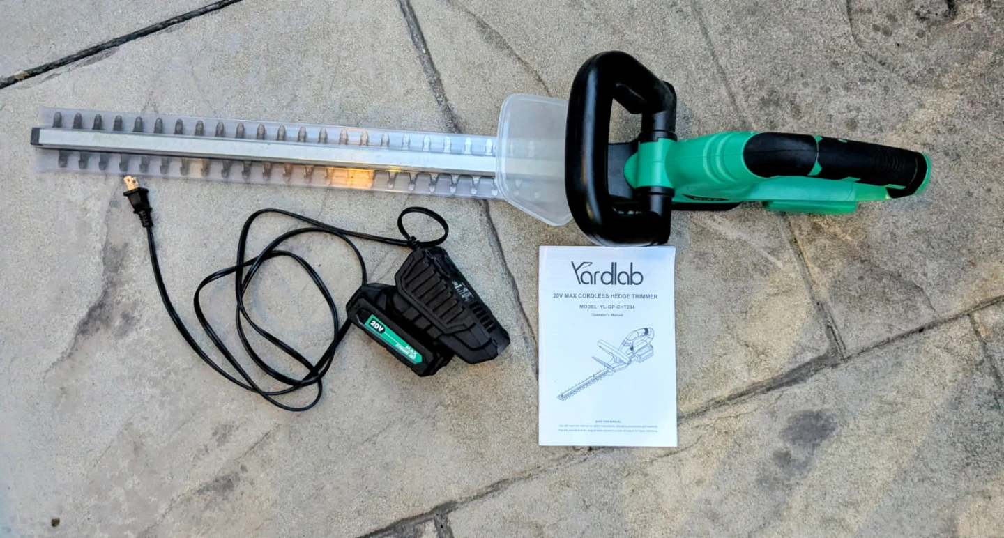 Yardlab 20V Max Cordless Hedge Trimmer