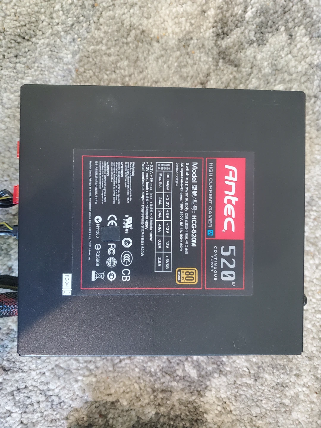 EVGA Geforce GTX 680/Antec 520W Power Supply - photo 3