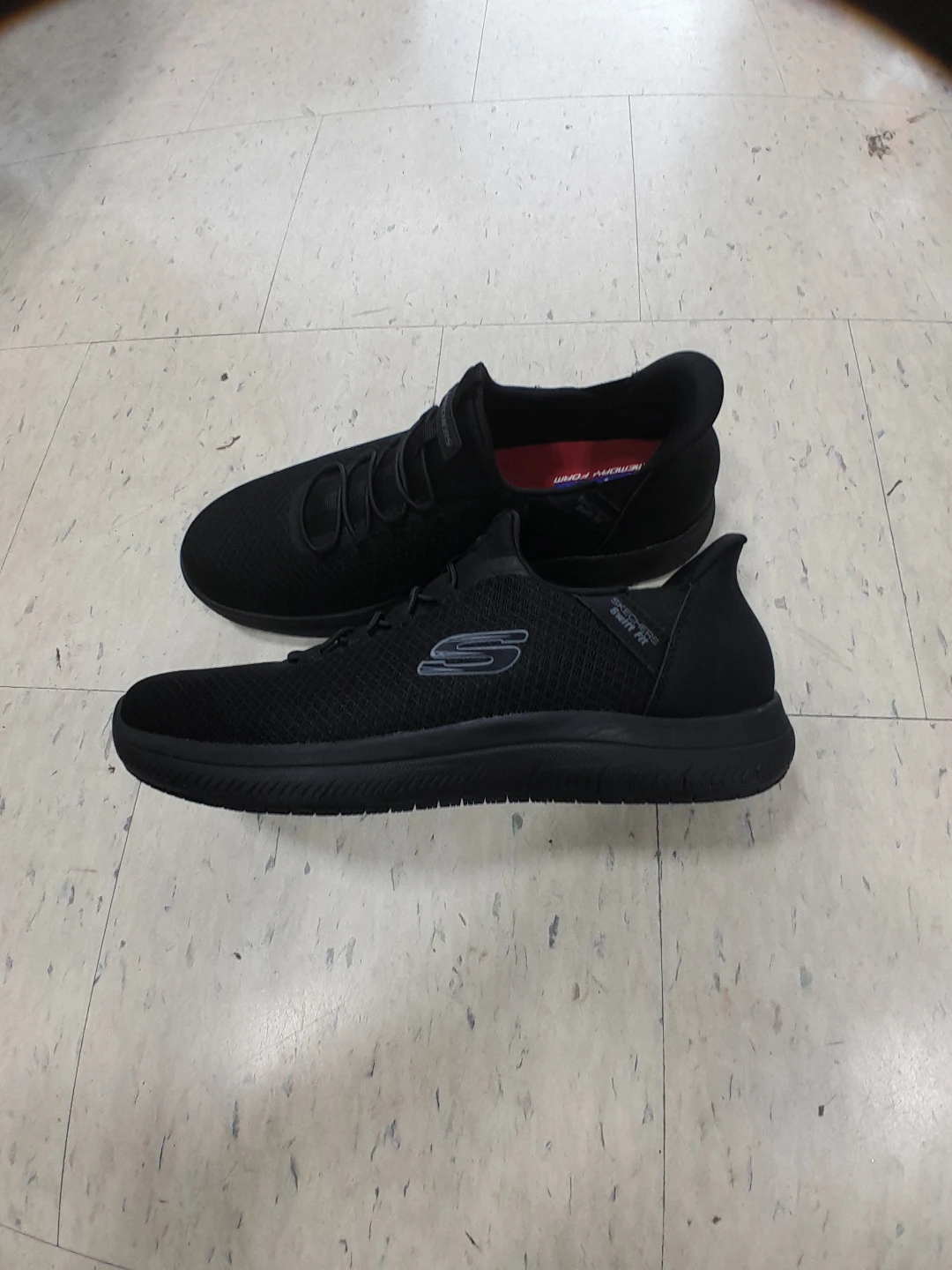 Skechers Women's Black Slip-On Sneakers Elite Size 13 - photo 4