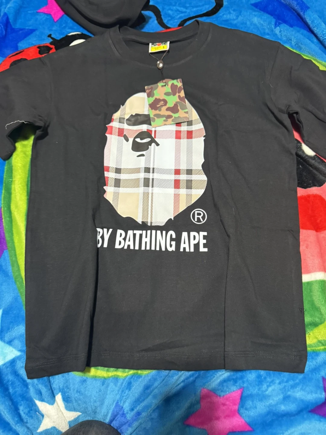 BAPE "A Bathing Ape" Black T-Shirt Size S