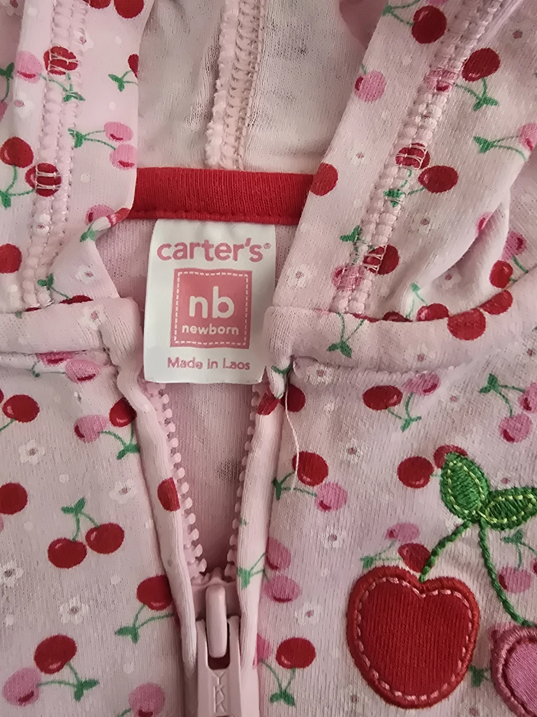 ⚽️ Baby Girl Cherry Hoodie and Pants Set - photo 3