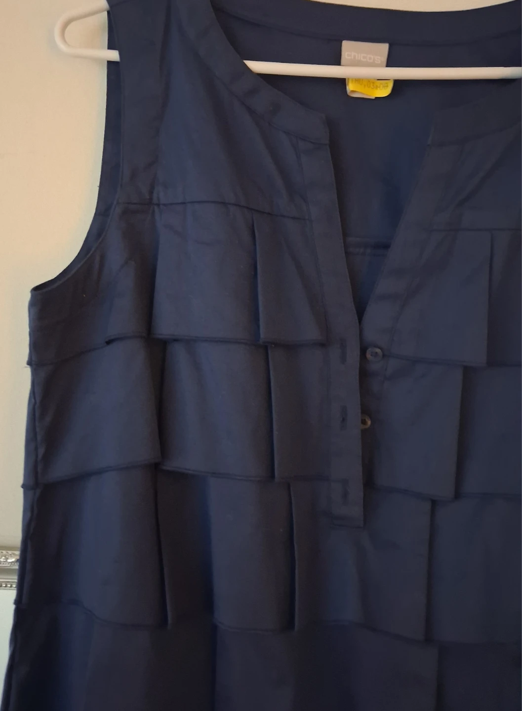 Chico's Navy Blue Tiered Sleeveless Dress - photo 4