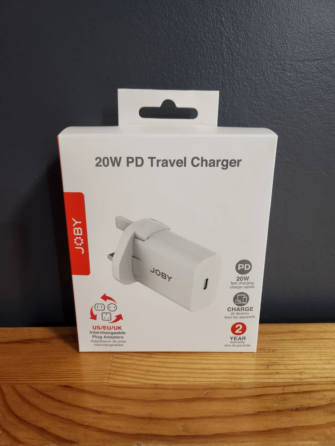 JOBY USB-C 20W Travel Charger