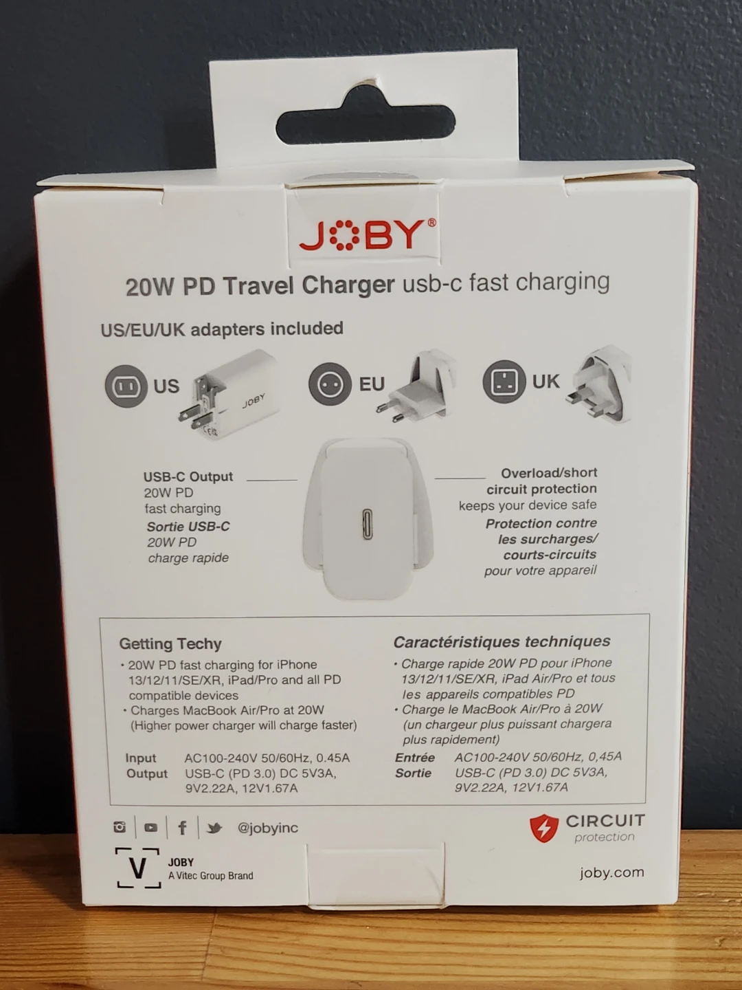 JOBY USB-C 20W Travel Charger - photo 2