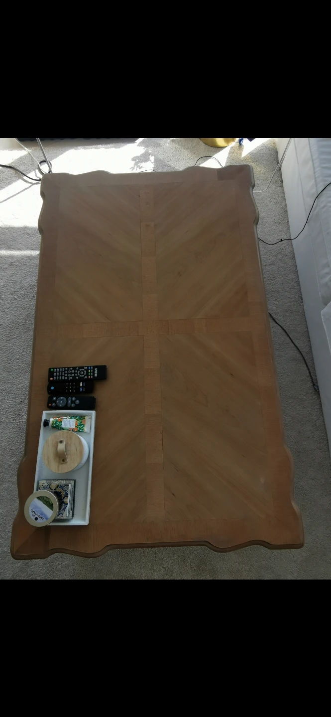 Solid wooden coffee table