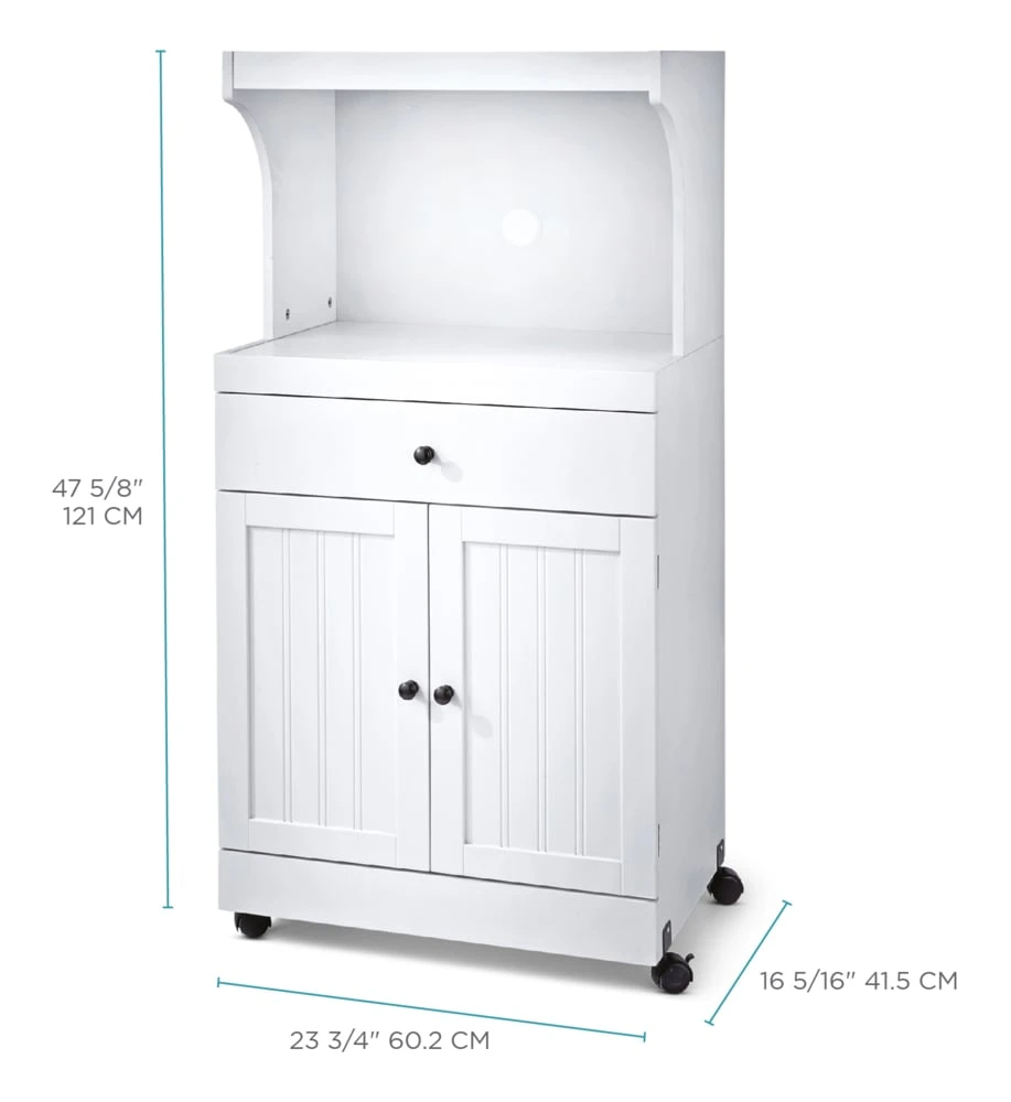 White Kitchen Cart Baker's Rack