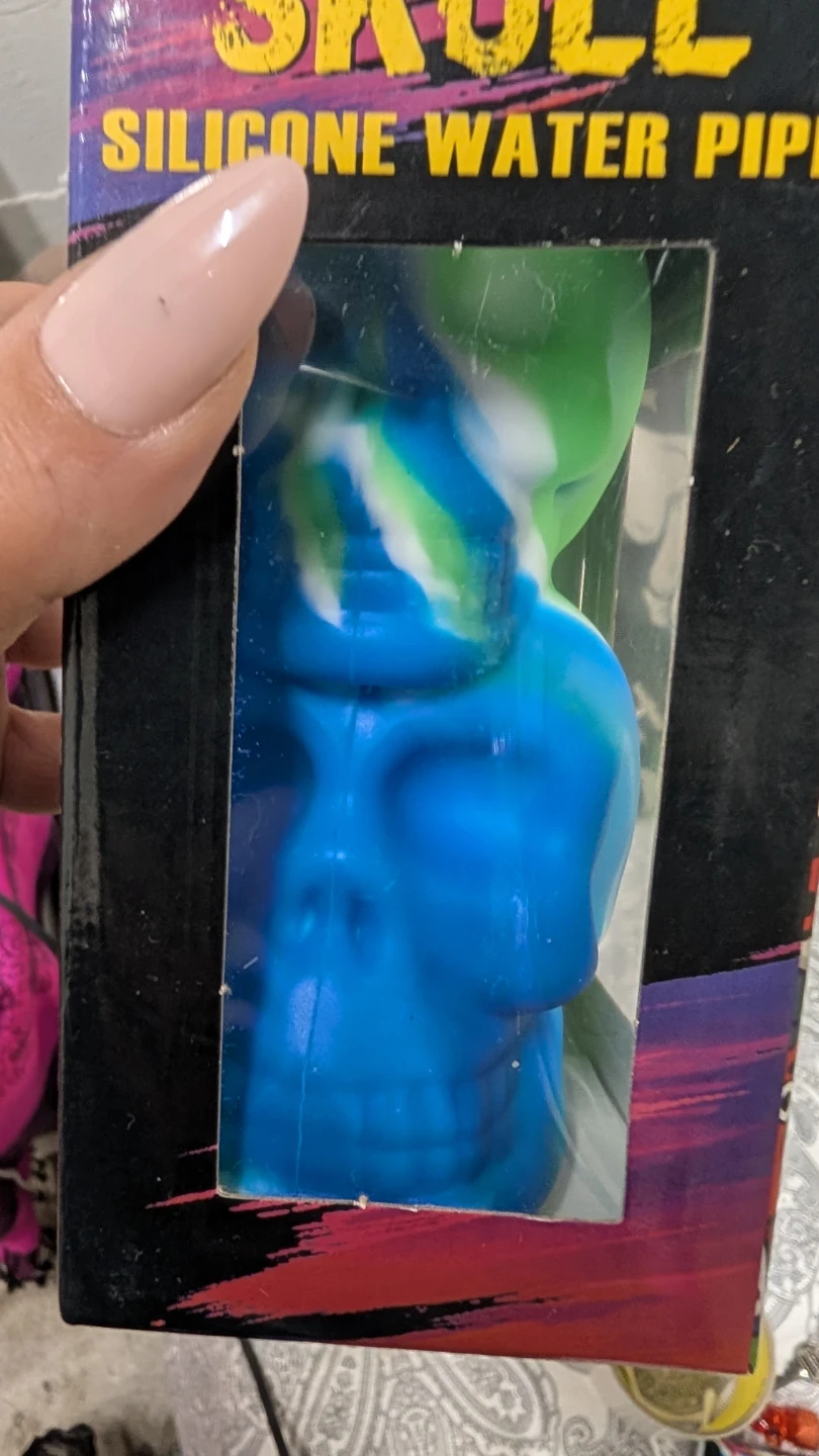 Skull Silicone Water Bong - photo 2