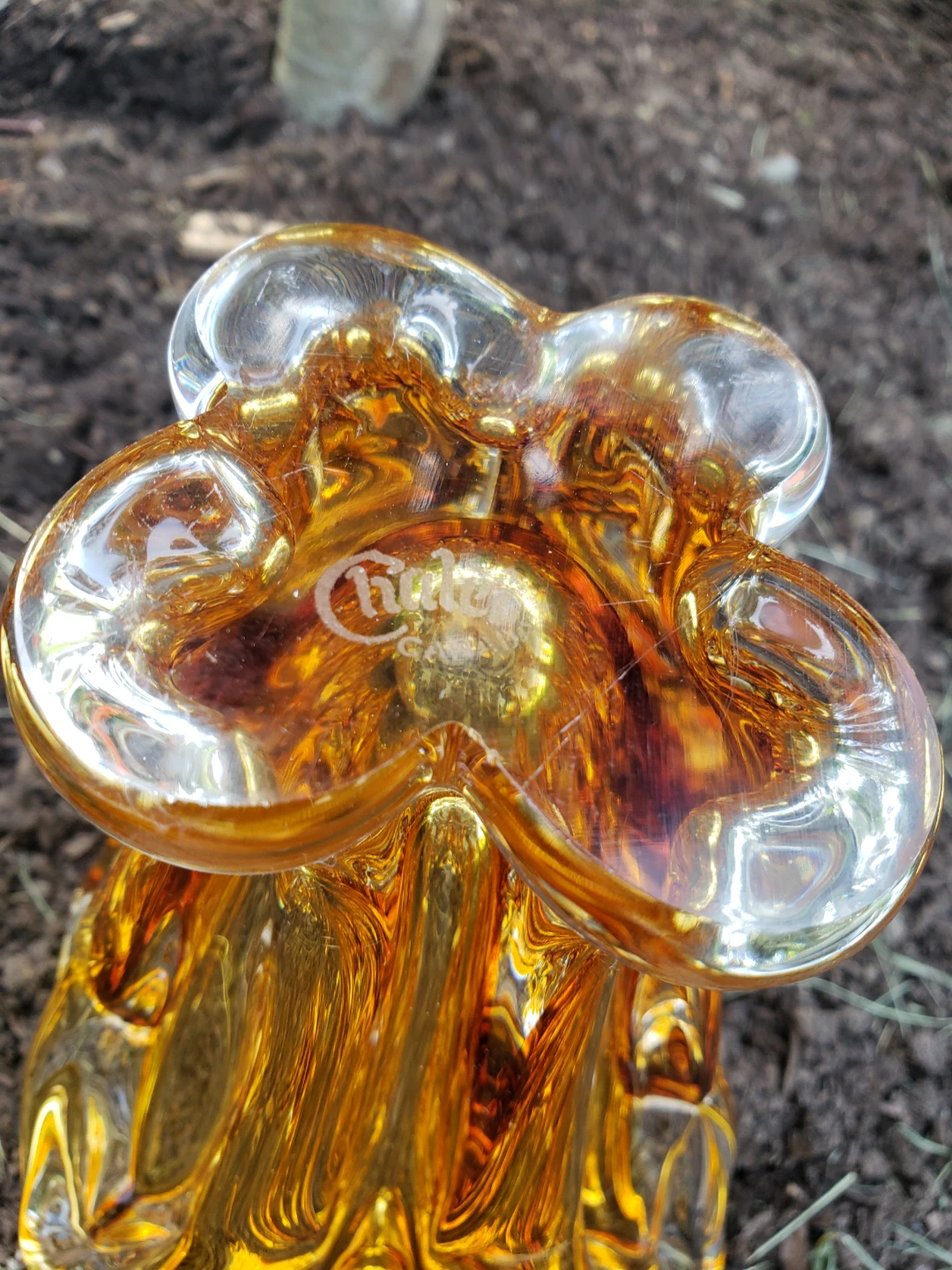 Chalet Glass Vase Amber - photo 4