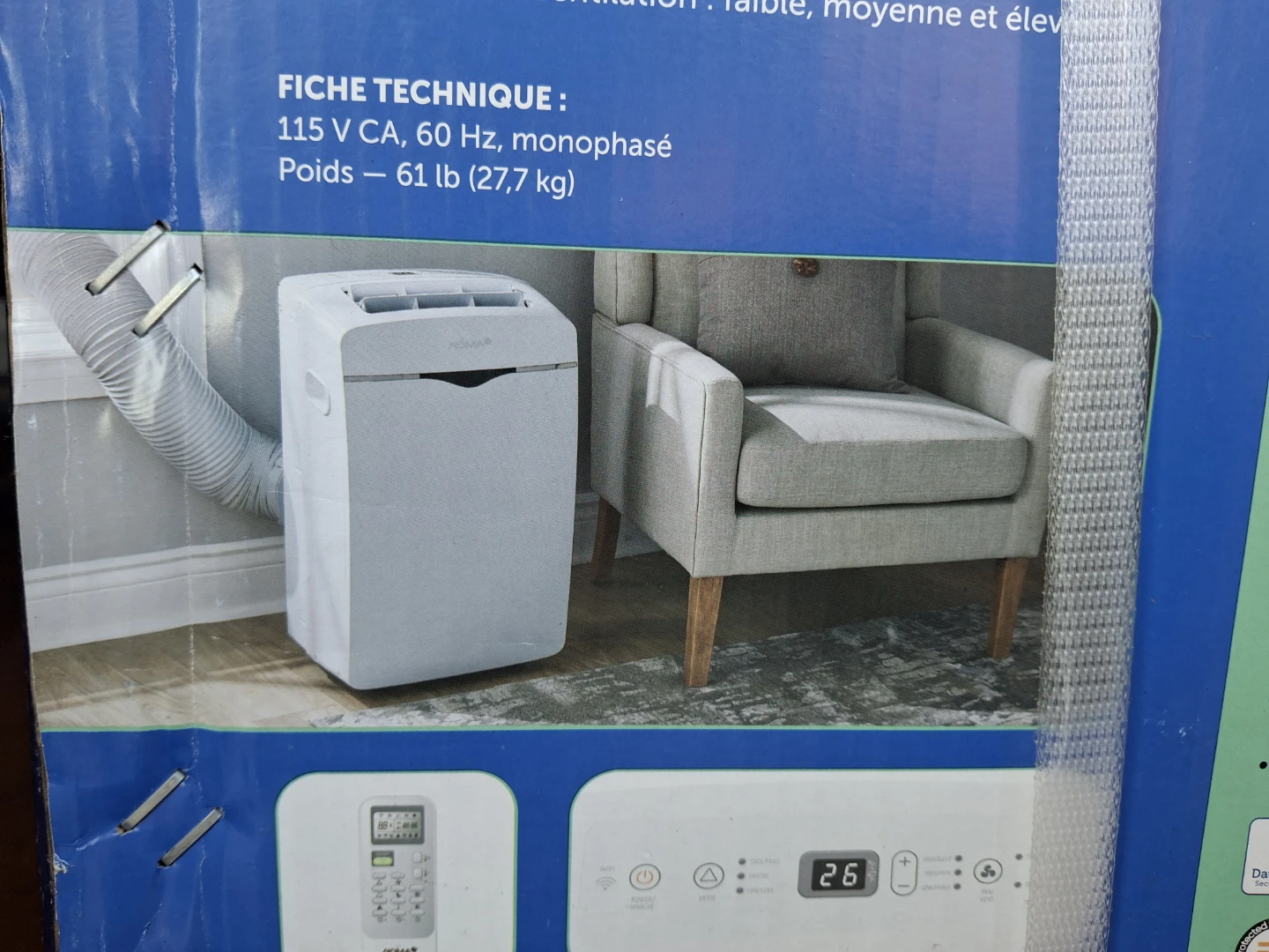 Noma Smart WiFi 3-in-1 Portable Air Conditioner 8000 BTU - photo 5