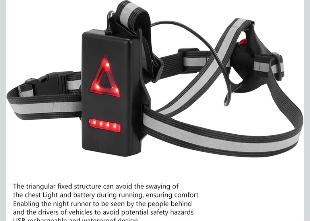 Chest Light for Running with Warning Light