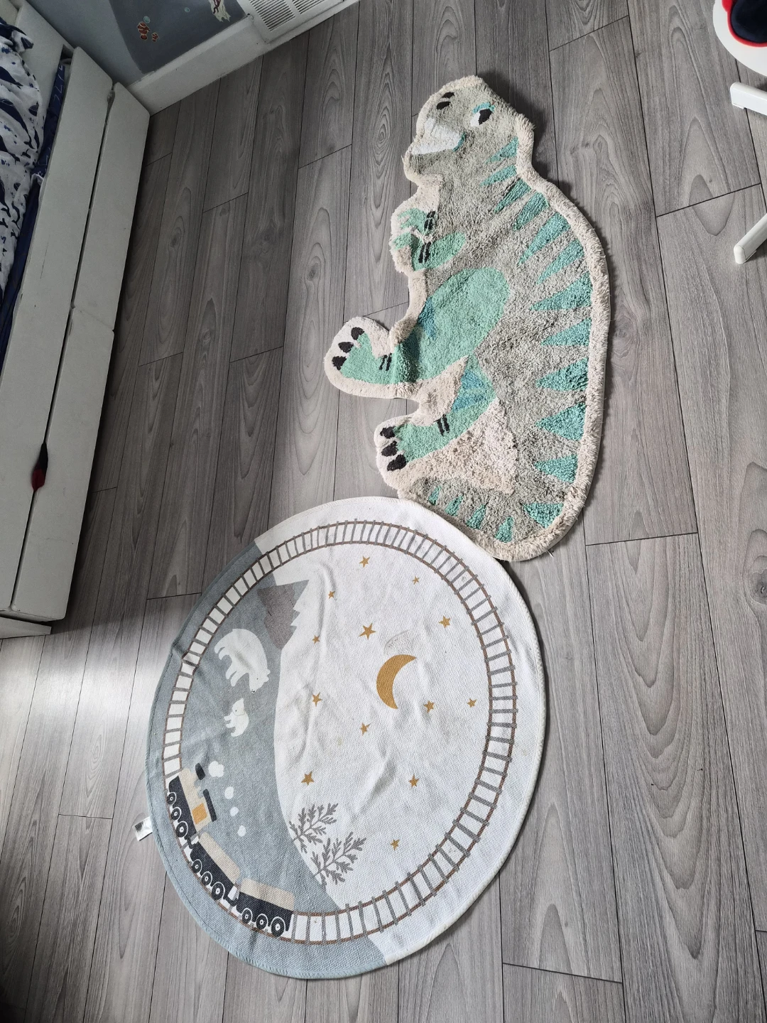 Kids Rugs - Bear and Train Designs