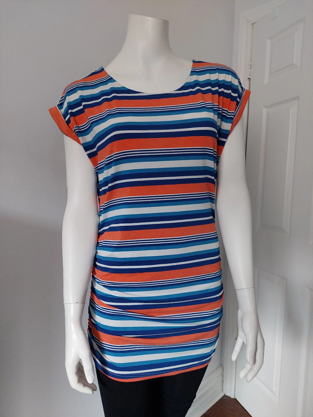 Suzy Sheir Striped Tunic Top medium ⚽
