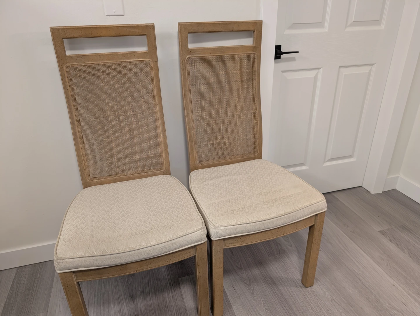 Set of six Cane Back Dining Chairs, from Paramount furniture. - photo 2