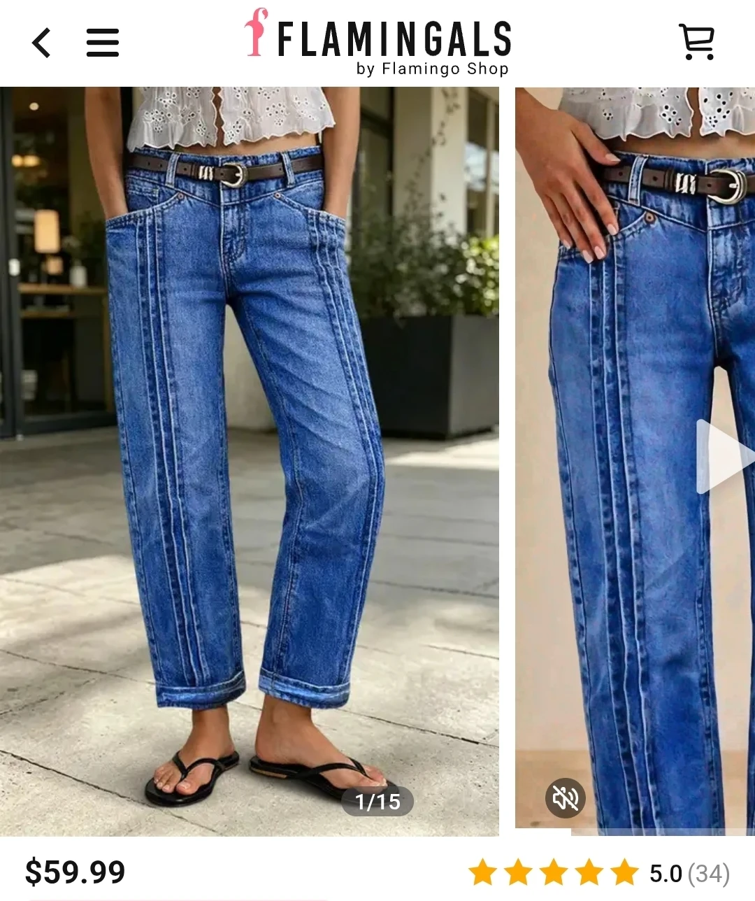 Flamingals Cropped Jeans - photo 3