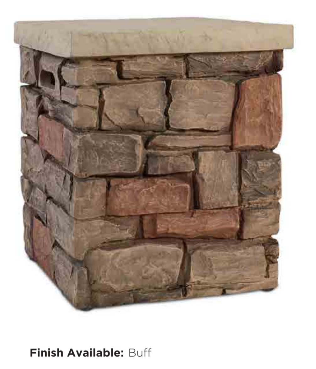 Real Flame Sedona 20lbs Tank Cover side table