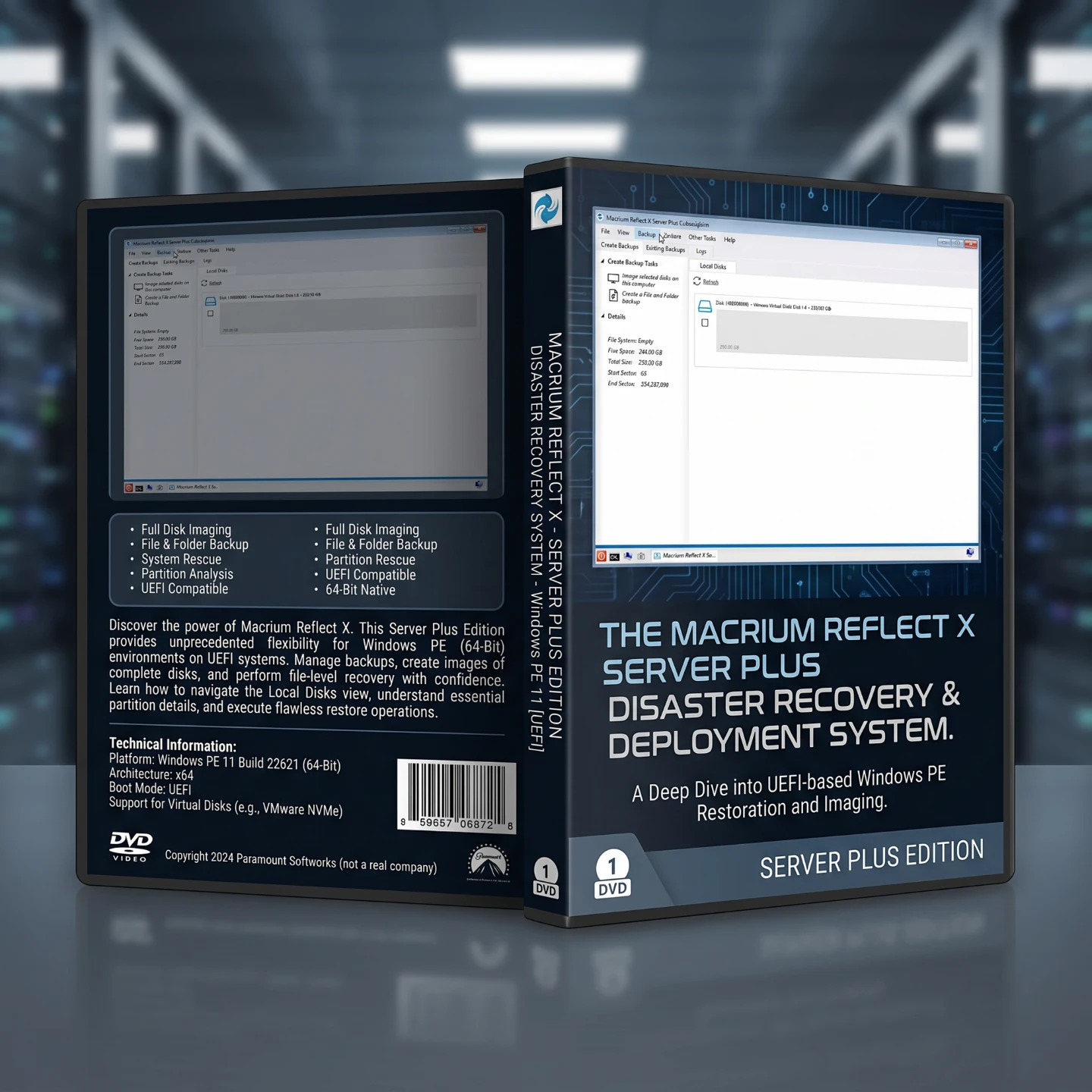 Macrium Reflect X Server Plus Bootable DVD