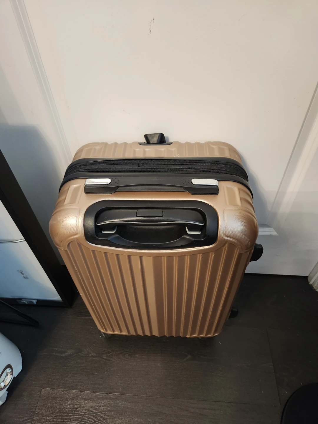 Gold Hardshell Carry-On Suitcase